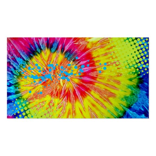 Funky Tie Dye Business Card (back side)