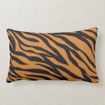 Funky Tiger Stripes Wild Animal Patterns Gifts Throw Pillows