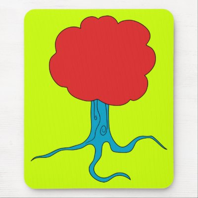 Funky Tree Mouse Mats by boldhumor