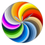 FUNKY TWIRL Wall Clock