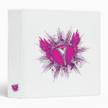 funky unzipped heart vector illustration binder