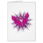 funky unzipped heart vector illustration card