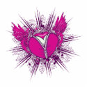 funky unzipped heart vector illustration