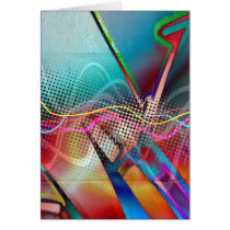 Funky Urban Graffiti Grunge Textured Greeting Cards