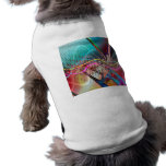 Funky Urban Graffiti Grunge Textured Doggie Tee Shirt