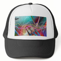 Funky Urban Graffiti Grunge Textured Mesh Hats