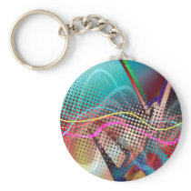 Funky Urban Graffiti Grunge Textured Keychains