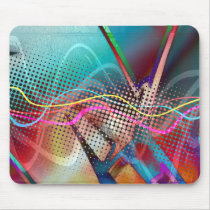 Funky Urban Graffiti Grunge Textured Mousepads