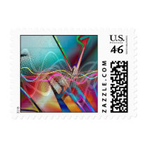 Funky Urban Graffiti Grunge Textured Postage Stamps