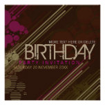 Funky Urban Grunge Party Invitation