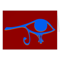 Funky Wadjet Blue Gold cards by ShovelTest Funky Wadjet Blue Gold cards