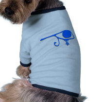 Funky Wadjet Blue Gold pet clothing by ShovelTest Funky Wadjet Blue Gold pet clothing