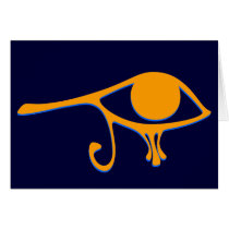 Funky Wadjet Gold Blue cards by ShovelTest Funky Wadjet Gold Blue cards