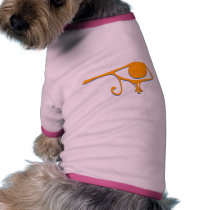 Funky Wadjet Gold Blue pet clothing by ShovelTest Funky Wadjet Gold Blue pet clothing