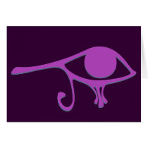Funky Wadjet Magenta Ash cards by ShovelTest Funky Wadjet Magenta Ash cards