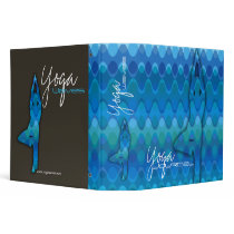 Funky Waves | 01 * Blue Yoga Modern 2" Binder