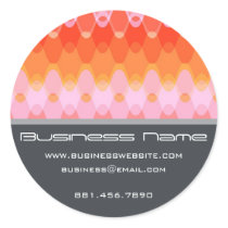 Funky Waves | 03 * Designer Custom Label Sticker by color_therapy Funky Waves | 03 * Designer Custom Label Sticker
