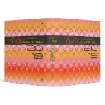 Funky Waves | 03 * Pink Modern Custom Binder