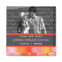 Funky Waves | 03 * Save The Date Photo Magnet