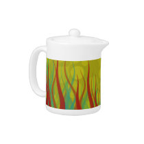 Funky Wavy Spikes teapot