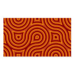 Funky Wild Circle Seamless Pattern Orange Business Card Templates