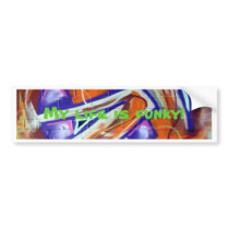 funky world graffiti designs and slogans bumper stickers