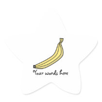 Funky Yellow country banana Sticker