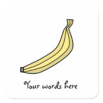 Funky Yellow country banana Sticker