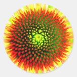 Funky yellow Flower Sticker
