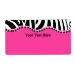 Funky Zebra Avery Label