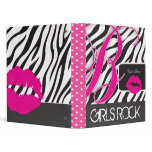 Funky Zebra Binder