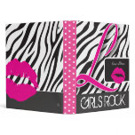 Funky Zebra Binder