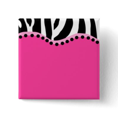 Funky Zebra Button