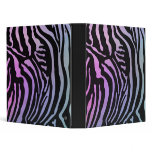 Funky Zebra Pastel Rainbow Binder