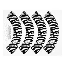 Funky Zebra Print Cupcake Wrappers letterhead