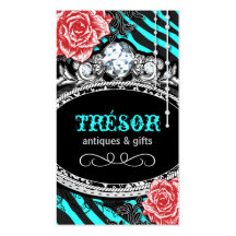Funky Zebra Stripes Business Cards