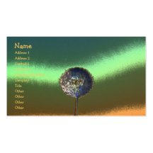 funkydandelion, Name, Address 1, Address 2, Con... Business Card Template