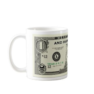 Funny 1$ Santa, New Year & Christmas Mug mug