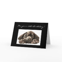 Funny 29th Birthday, Labrador Retriever Greeting Card