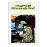 Funny 300 Horse Car cards
