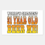 Funny 31st Birthdays : Worlds Greatest 31 Year Old Stickers
