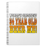 Funny 34th Birthdays : Worlds Greatest 34 Year Old Spiral Notebooks