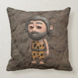 Funny 3d Caveman (editable) Pillows