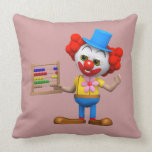 Funny 3d Clown with Abacus (editable) Pillow