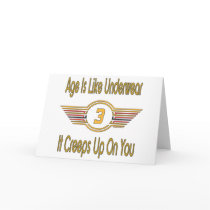Funny 3rd Birthday Gift cards