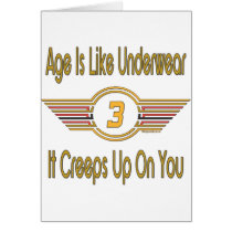 Funny 3rd Birthday Gift cards