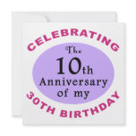 Funny 40th Birthday Gag Gifts Custom Invitation