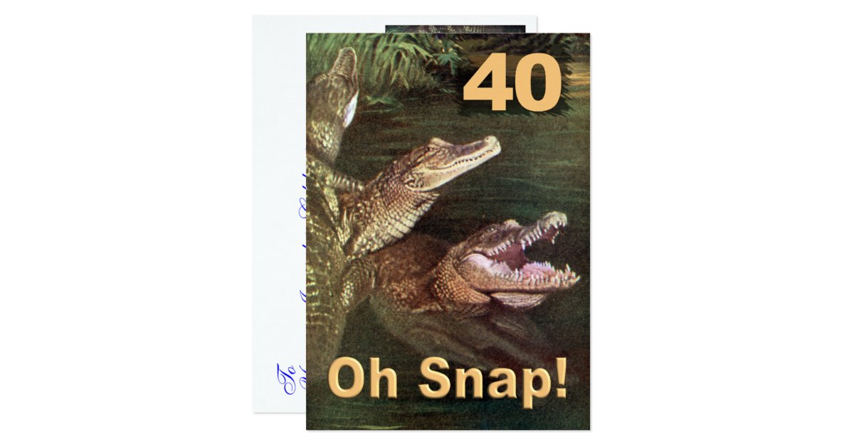 Funny 40th Birthday Party Invitations | Zazzle