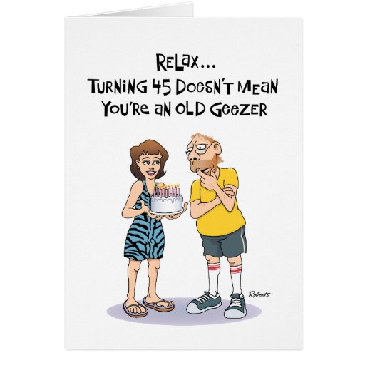 Funny 45th Brthday Card 45th Brthday Card 45th Brthday - Etsy