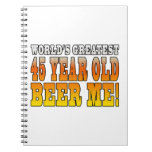Funny 45th Birthdays : Worlds Greatest 45 Year Old Spiral Notebook